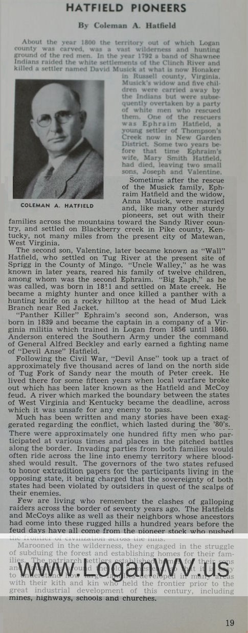Hatfield Pioneers Article Hatfield Pioneers Article Image
