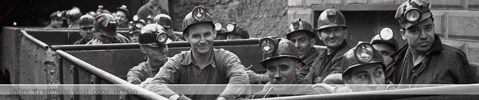Coal Miners entering the mine photo.