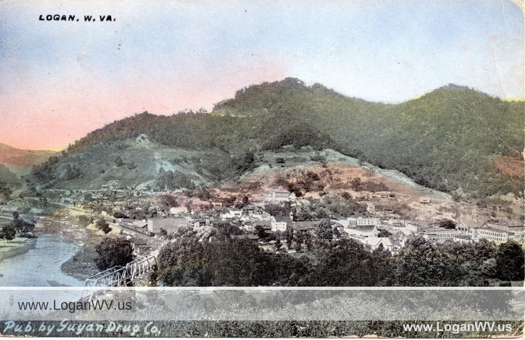 1914 Logan WV Postcard Logan, WV History and NostalgiaLogan, WV