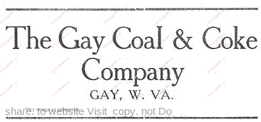 Gay Coal and Coke Co. 1916 Ad