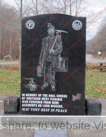 Monument to Coal Miners at Chief Logan State Park