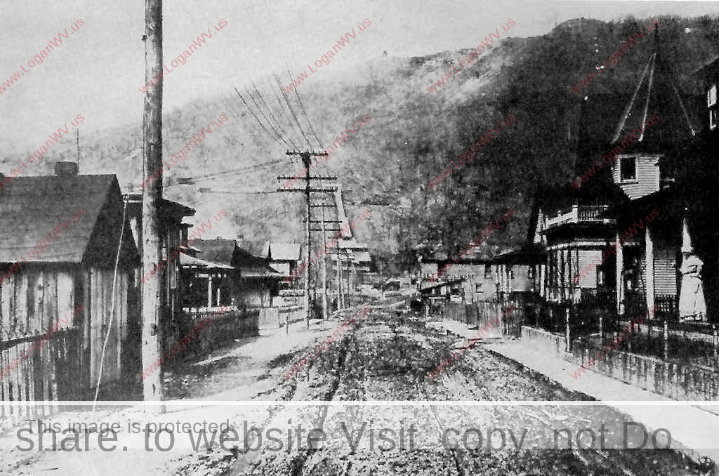 1909 photo showing Cherry Tree, WV and the Gay Mine
