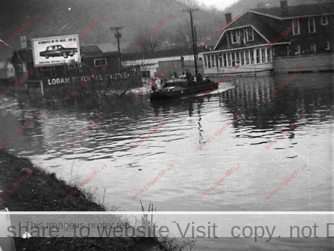 1963 Holden Rd at Mt. Gay flooding