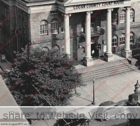 c1930 Logan County Court House Elm Tree