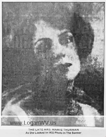 Photo of Mrs. Mamie Thurman.