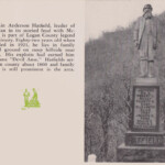 Captain Anderson Hatfield Monument, March 1955. Captain Anderson Hatfield Monument, March 1955. Logan County, WV