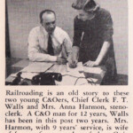 F. T. Walls and Anna Harmon. March 1955. F. T. Walls and Anna Harmon. March 1955