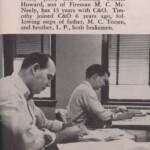 Howard McNeely and Timothy Totten, March 1955 Howard McNeely and Timothy Totten, March 1955