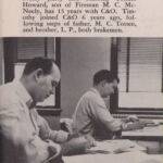 Howard McNeely and Timothy Totten, March 1955 Howard McNeely and Timothy Totten, March 1955