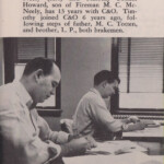 Howard McNeely and Timothy Totten, March 1955 Howard McNeely and Timothy Totten, March 1955