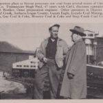 Hugh Paul and H.D. Bowker, March 1955. Hugh Paul and H.D. Bowker, March 1955