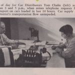 Tom Chafin and Bill Clark, Peach Creek, WV March 1955. Tom Chafin and Bill Clark, Peach Creek, WV March 1955.