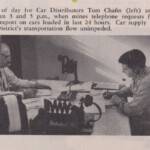 Tom Chafin and Bill Clark, Peach Creek, WV March 1955. Tom Chafin and Bill Clark, Peach Creek, WV March 1955.