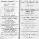 1916 Advertisements 1916 Advertisements