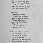 The Hard Working Miner song lyrics