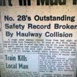 The Logan Banner, Saturday, November 24, 1962 clipping regarding three miners killed at Island Creek Mine No. 28 at Mud Fork near Logan, WV. Killed were Howard Hicks, Arthur J. Finley and Charley Marcum.