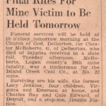 Chester McRoberts, 1944 39th Mine Fatality
