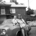 Sabrina Berry (niece) and Peggy Berry. Taken on City View. The house in the Background belonged to Regana Drenner. Courtesy of Peggy Berry Borth. Sabrina and Peggy Berry