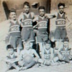 1920 Monaville Grade School Basketball Team courtesy of Bob Piros. Image 3154. Standing L to R: Paul Tarkany, Drury Steele, Lawrence Vance, and Dennis Vespremi. Sitting L to R: Joe Laslo, Gabor Laslo, Alex Laslo, and Robert Frye. 1920 Grade School Basketball Team, Monaville, WV
