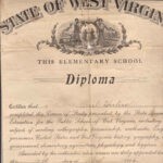 1926 WV Elementary School Diploma courtesy of Keith Gibson. 1926 West Virginia Elementary School Diploma