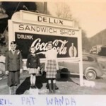 1938 DeLux Sandwich Shop, Man, WV Neil Robison, Pat Bowman (Weir), Wanda Bowman (Cashion)
