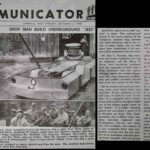 1948 Sharples, WV - shop men build underground jeep courtesy of Becky Lee Lane. Ref. image 6850. 1948 Sharples, WV - shop men build underground jeep