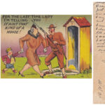 WWII era postcard mailed to Carl Gibson at Lyburn courtesy of Keith Gibson. 116489 Photo of a WWII era postcard mailed to Lyburn, WV