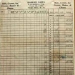 Barker Dairy, Pecks Mill, WV 1956 receipt courtesy of Kenneth Singleton. Image ref. 11568. Barker Dairy, Pecks Mill, WV 1956 receipt