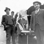 Broke down on the road. Grandpa Bill Thompson and Charley Combs on the right. Courtesy of G. B. Berry. Bill Thompson and Charley Combs, Monaville, WV