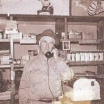 Bruce Brumfield in the Brumfield Market on Buffalo Creek - circa 1950s, Logan County, WV.