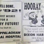 Man Appalachian Regional Hospital and Dixon Hardware ad wishing Class of 1992 best wishes. Courtesy of Keith Gibson. 864691 Man, WV Appalachian Regional Hospital and Dixon Hardware ad wishing Class of 1992 best wishes.