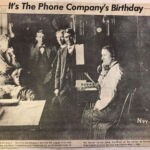 Logan Banner clipping courtesy of Annette Jones Browning. Logan, WV first phone switchboard, Nov. 1905