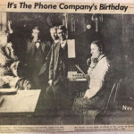 Logan Banner clipping courtesy of Annette Jones Browning. Logan, WV first phone switchboard, Nov. 1905