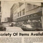 G.C. Murphy Logan Banner clipping courtesy of Dwight Williamson. Image 12349. About G.C. Murphy Store in Logan, WV.