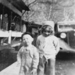 My sister Brenda and I, 1948. Courtesy of G. B. Berry. George B. Berry and Brenda Berry, 1948, Monaville, WV