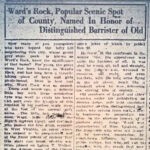 History of Ward Rock, Logan Banner, 19 July 1932 courtesy of Brandon Ray Kirk. 91646 History of Ward Rock, Logan, WV