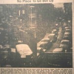 Downtown Logan traffic gridlocks is why there is now a Boulevard. Banner clipping courtesy of Dwight Williamson. Image 794. Photo of Logan, WV traffic gridlock before the Boulevard