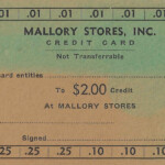 Mallory Stores Credit Card Mallory Stores Credit Card, Logan County, WV