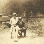 Monaville, WV. Mary Gold Chittum Vance and her half-sister Bessie Chittum Thompson (1900-1934). Bessie playing around dressed in her husband George Thompson’s suit. Information courtesy of Mary’s daughter Brenda. Monaville, WV. Mary Gold Chittum Vance and Bessie Chittum Thompson