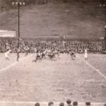 1940s high school football game at the old Monitor Ballpark. Monitor Ballpark, Logan County, WV