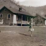 Monaville girls playing jump rope. Photo courtesy of G.B. Berry. Monaville girls playing jump rope