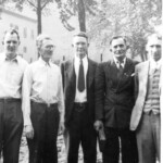 L to R: Carl Vallance, Denny Roberts, ..... Raikes, Oscar Disney and Jeff Curry. Courtesy of James Vallance via G. B. Berry. Preachers of Monaville and Logan County, WV