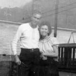 Seibert and Helen Smith with the Monaville Elementary School in the background. Courtesy of G. B. Berry. Seibert and Helen Smith, Monaville, WV