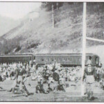 The old ballpark at Monitor below Monaville courtesy of G. B. Berry. Monitor Ball Park, Logan County, WV