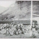 The old ballpark at Monitor below Monaville courtesy of G. B. Berry. Monitor Ball Park, Logan County, WV