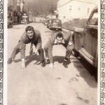 Two unnamed Monaville residents possibly taken in Madison, WV. Photo courtesy of Carla Haslam Herkner. If you recognize either of them, please leave a comment. Monaville, WV
