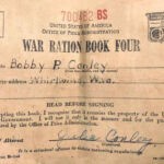 War Ration Book courtesy of Todd Stollings. War Ration Book, Whirlwind, Logan County, WV