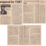 Y2K clipping courtesy of Keith Gibson. 61445 1999 Y2K newspaper clipping, Logan, WV