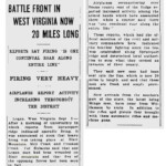 1921 Blattle of Blair Mountain Newspaper clipping 1921 Blattle of Blair Mountain Newspaper clipping