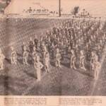 LHS Marching Band, Logan Banner, Sat., Jan. 15, 1966 courtesy of Herb Harvey. LHS Marching Band, Logan Banner, Sat. Jan. 15, 1966